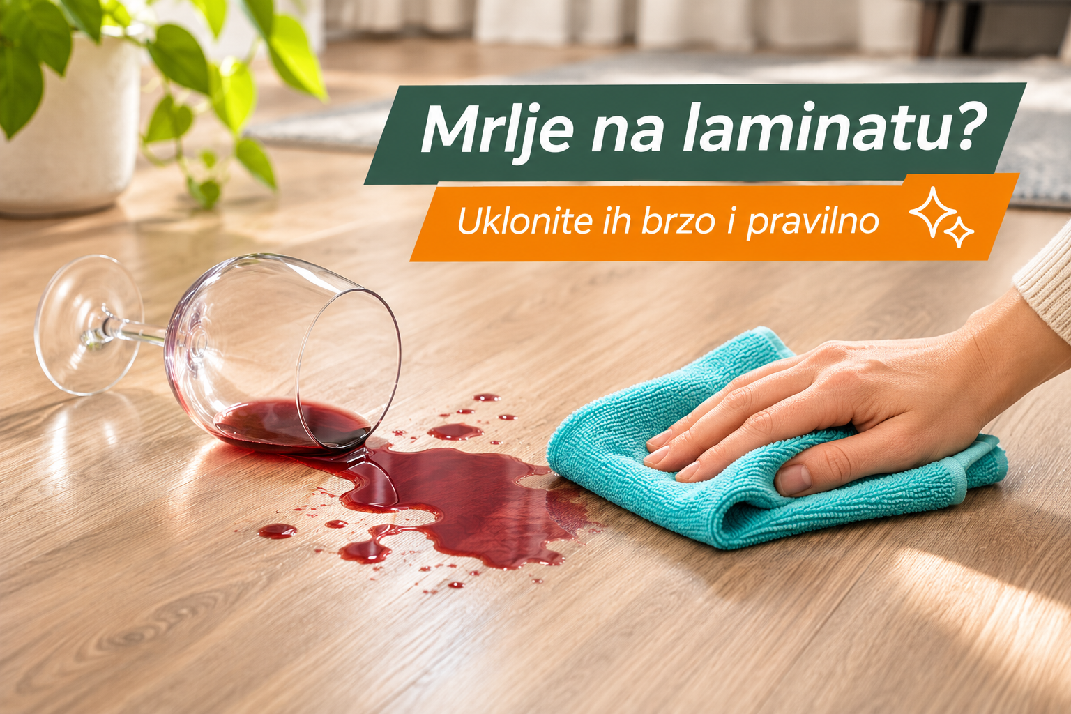 Brzo uklanjanje mrlja s laminata