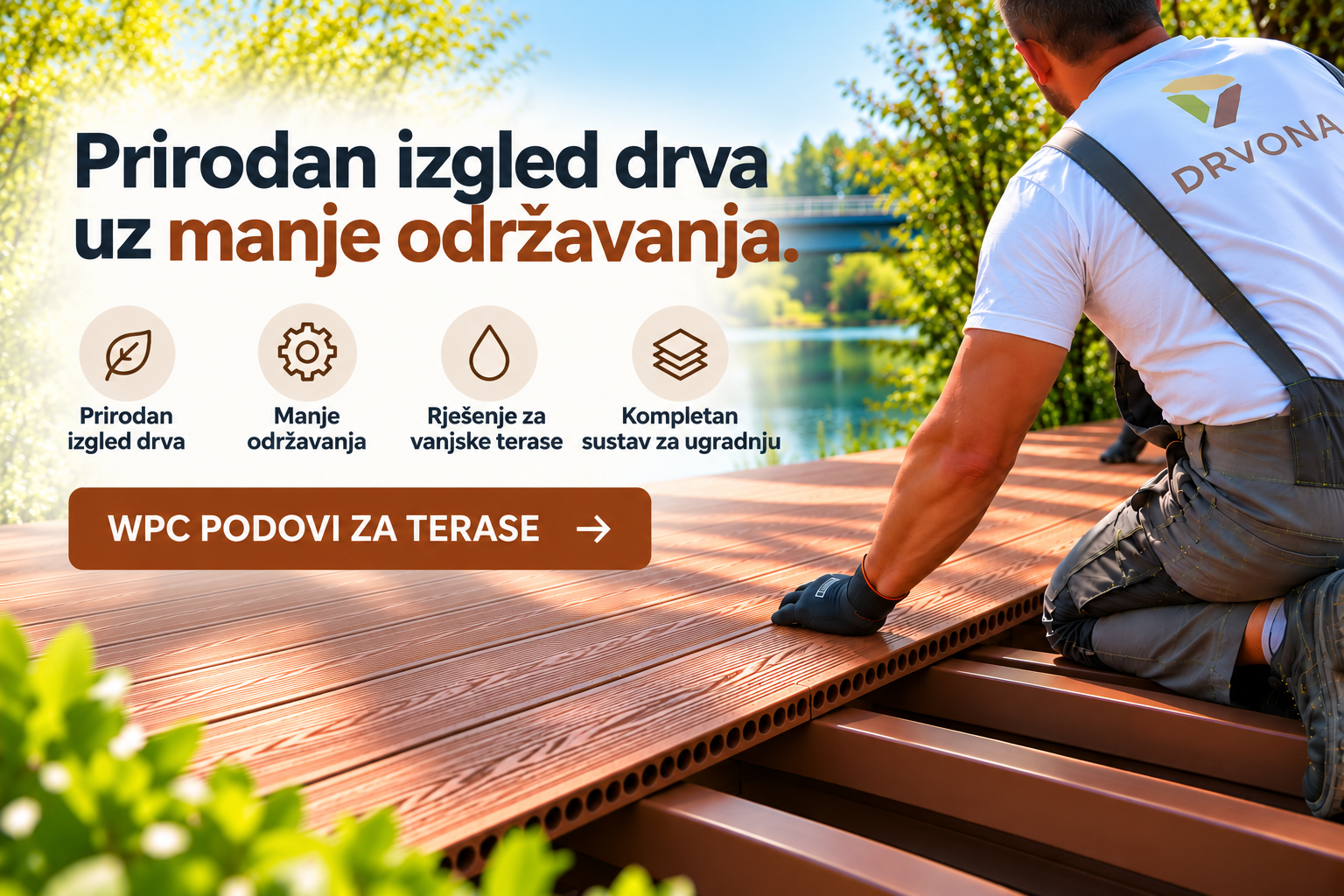 WPC terasa - prirodan izgled, manje održavanja