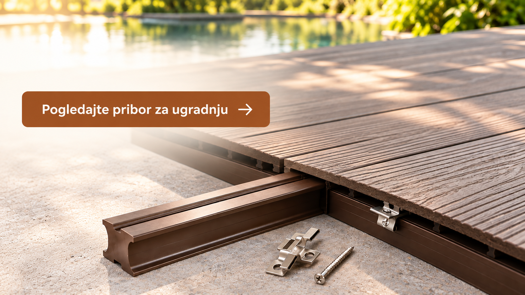 WPC terasa uz pribor za ugradnju