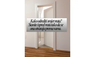 Kako odrediti smjer otvaranja vrata?