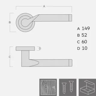 KVAKA BI-COLOR III ROZETA WC 13588 