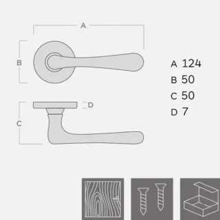 KVAKA STEFANIA MESING ROZETA CILINDAR 29745 
