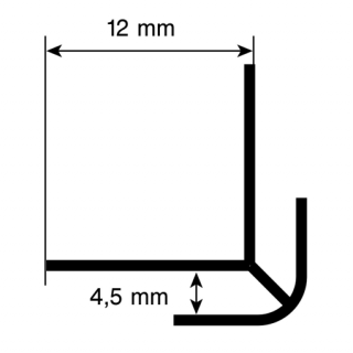VANJSKI PROFIL ROCKO SREBRNI 2800mm