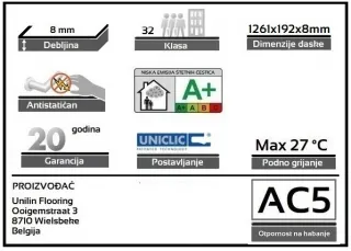LAMINAT 8mm/Kl.32 GALEA 696x HRAST ALMAZ, RASPOLOŽIVO 8,716m2