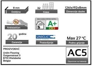 LAMINAT 8mm/Kl.32 GALEA 692x HRAST PARANO, RASPOLOŽIVO 16,472 m2