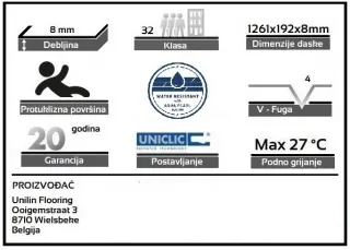 LAMINAT 8mm/Kl.32 SENS 429x LIPICA HRAST p=2,179 m2