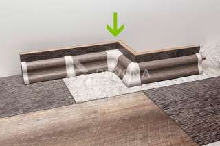 PVC KUT UNUTARNJI ZA LETVICU P151 HRAST