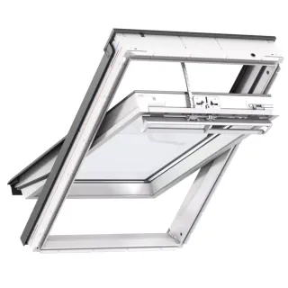 VELUX PREMIUM KROVNI PROZOR, BIJELI POLIURETAN, SOLARNO NAPAJANJE, STAKLO 70 