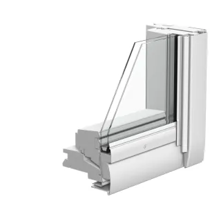 VELUX STANDARD PLUS KROVNI PROZOR, BIJELI POLIURETAN, GORNJA RUČKA, STAKLO 51 