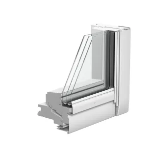 VELUX STANDARD PLUS KROVNI PROZOR, BIJELI POLIURETAN, DONJA RUČKA, STAKLO 61 