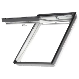 VELUX PREMIUM KROVNI PROZOR, BIJELA BOJA, DVOSTRUKI OVJES, DONJA RUČKA, STAKLO 68 