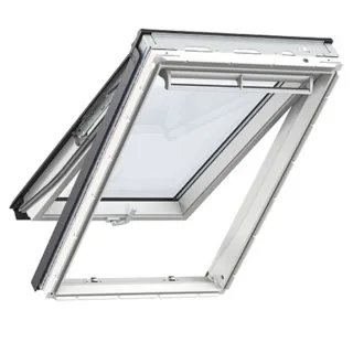 VELUX PREMIUM KROVNI PROZOR, BIJELA BOJA, DVOSTRUKI OVJES, DONJA RUČKA, STAKLO 70 