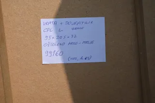 VRATA SA SKRIVENIM PANTIMA I MAGNETSKOM BRAVOM CPL UNUTARNJA Cpl 0011 Bijela, 77x200x16,5 cm, D, WC brava