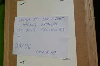 VRATA SA SKRIVENIM PANTIMA I MAGNETSKOM BRAVOM CPL UNUTARNJA Cpl 0011 Bijela, 77x200x16,5 cm, D, WC brava