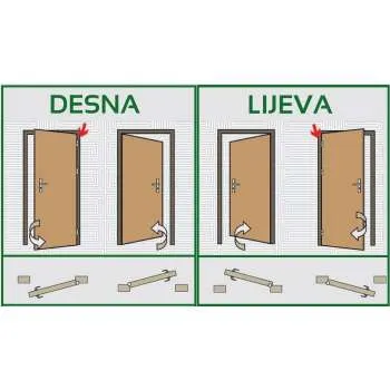 VRATA S DOVRATNIKOM BIJELA LAKIRANA 