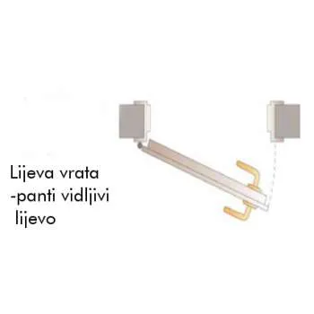UNUTARNJA PROTUPROVALNA VRATA INVADO EGIDA B490 bijela 85D 