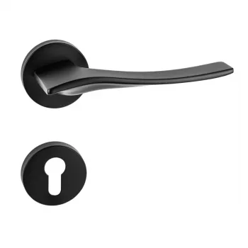 KVAKA LINEA CRNA MAT OKRUGLA ROZETA CILINDAR 29806 