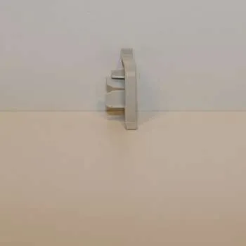 PVC ZAVRŠETAK DESNI x ZA LETVICU ZA RADNU PLOČU SIVI  12522791022/98102 