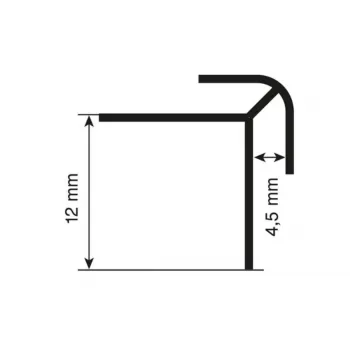 VANJSKI PROFIL ROCKO CRNI 2800mm 