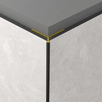 VANJSKI PROFIL A KUT 45 ROCKO CRNI 2800mm 