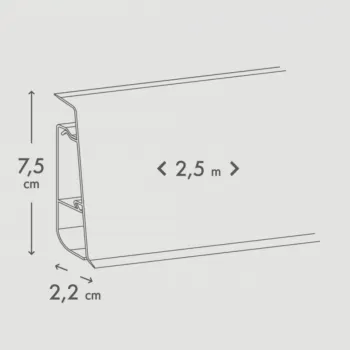 PVC LETVICA ZA LAMINAT HI LINE PRESTIGE M106 8156/390x/534x/K650/K489/541 348/8633/492x/8839/492x/00423x/K600 2,5m 