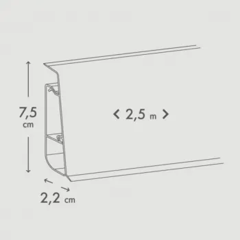 PVC LETVICA ZA LAMINAT HI LINE PRESTIGE M284 K489/8156/K411/61036x/K281/8633 2,5m 