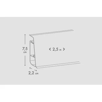 PVC LETVICA ZA LAMINAT HI LINE PRESTIGE M284 K489/8156/K411/61036x/K281/8633 2,5m 