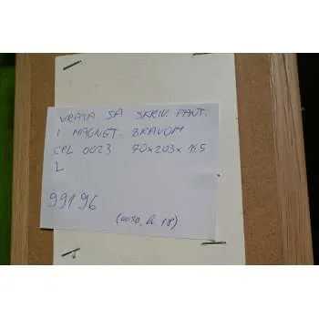 VRATA SA SKRIVENIM PANTIMA I MAGNETSKOM BRAVOM CPL UNUTARNJA Cpl 0011 Bijela, 77x200x16,5 cm, D, WC brava 