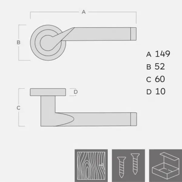 KVAKA BI-COLOR III NIKL/KROM ROZETA WC 13588 