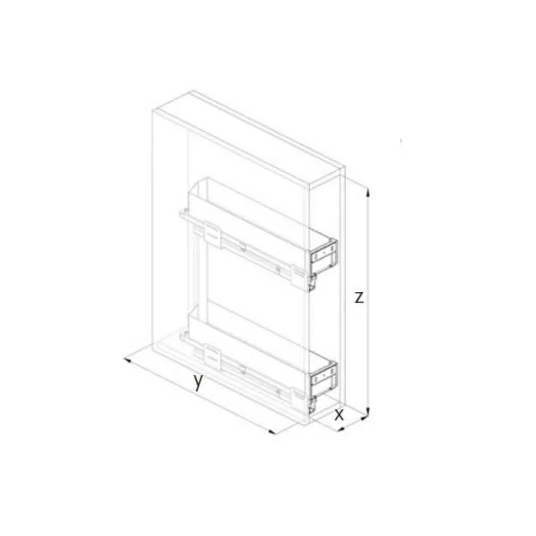 KOŠARA IZVLAČNA  150mm SIGE PRO 350081 BIJELA 