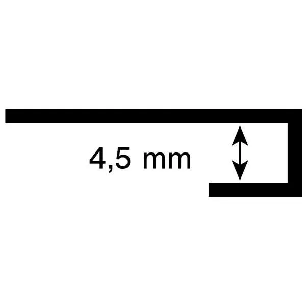 ZAVRŠNI PROFIL C ROCKO SREBRNI 2800mm