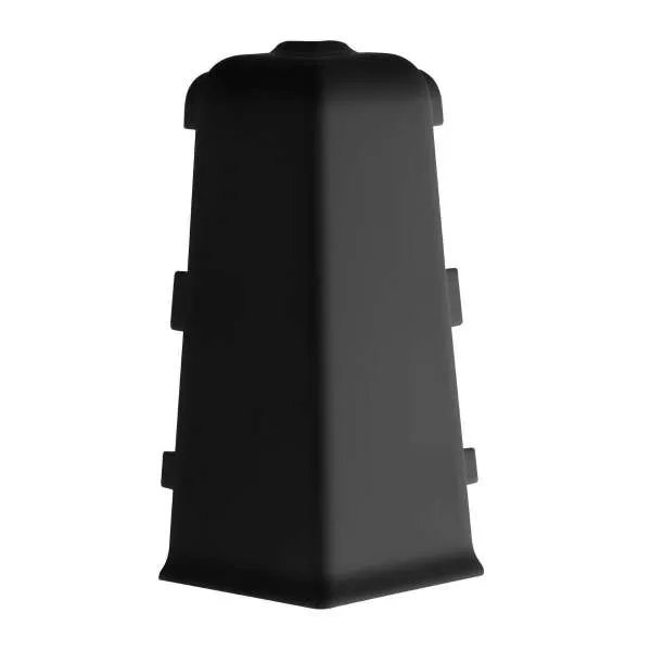 PVC KUT VANJSKI ZA LETVICU 220 CRNI MAT 