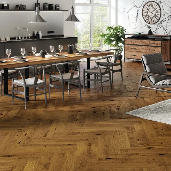 PARKET RIBLJA KOST HERRINGBONE BROWN SUGAR 725/130/14 mm  p=0,65 m2 