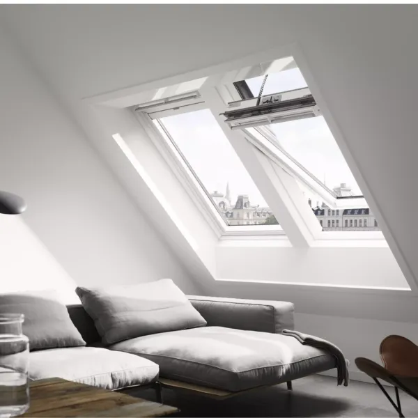 VELUX PREMIUM KROVNI PROZOR, BIJELI POLIURETAN, ELEKTRIČNO NAPAJANJE, STAKLO 70 
