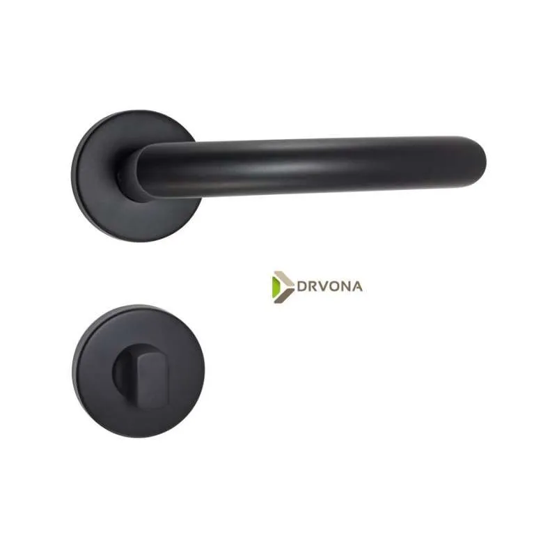 KVAKA KUBO INOX CRNA ROZETA WC 29423