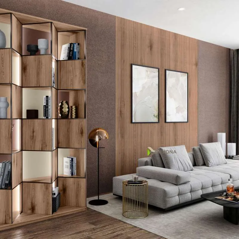 AKUSTIČNI PANELI MDF KRONO black K543 Sand Barbera Hrast 17/600/2600mm p= 1,56 m2