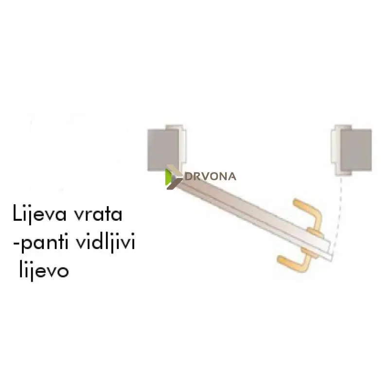 UNUTARNJA PROTUPROVALNA VRATA INVADO EGIDA B490 bijela 85D