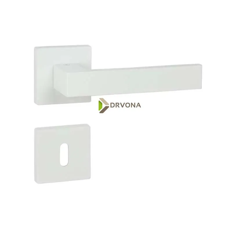 KVAKA QUADRO BIJELA KVADRATNA ROZETA KLJUČ 29536