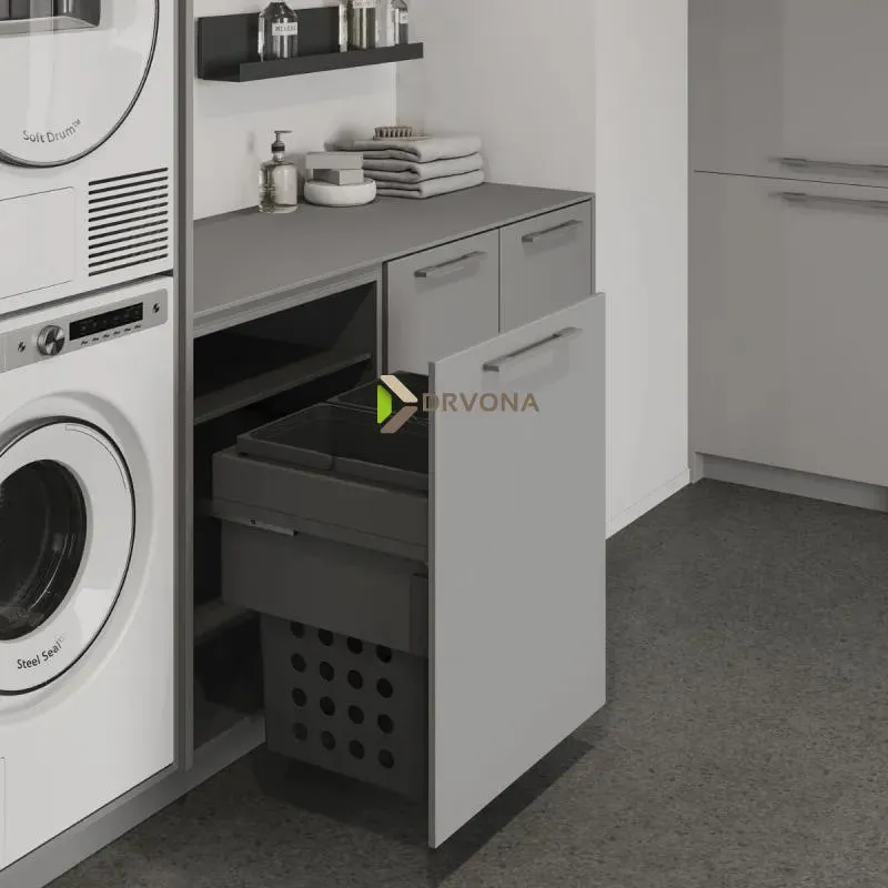 KOŠARA ZA RUBLJE KB600 H550 2X44L LAVA 