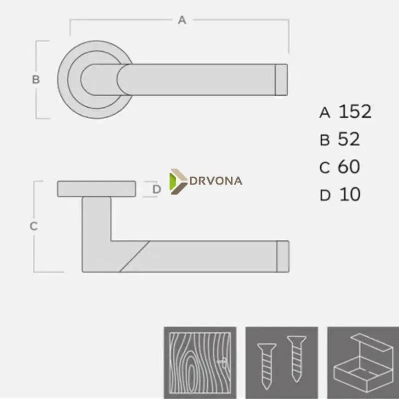 KVAKA BI-COLOR II ROZETA CILINDAR 13591 