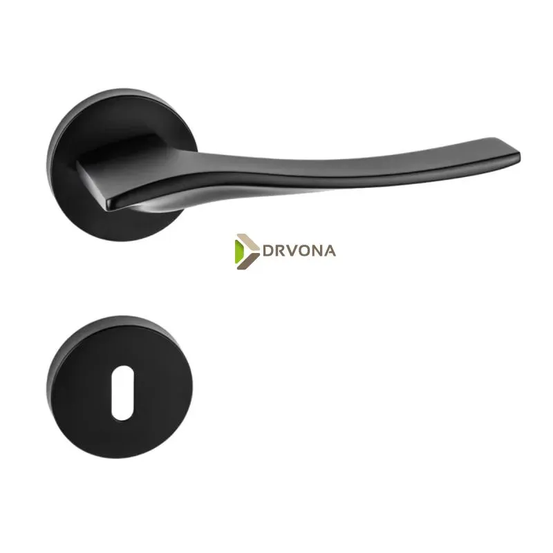 KVAKA LINEA CRNA MAT OKRUGLA ROZETA KLJUČ 29805 