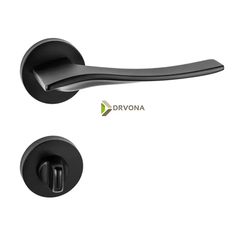 KVAKA LINEA CRNA MAT OKRUGLA ROZETA WC 29807 