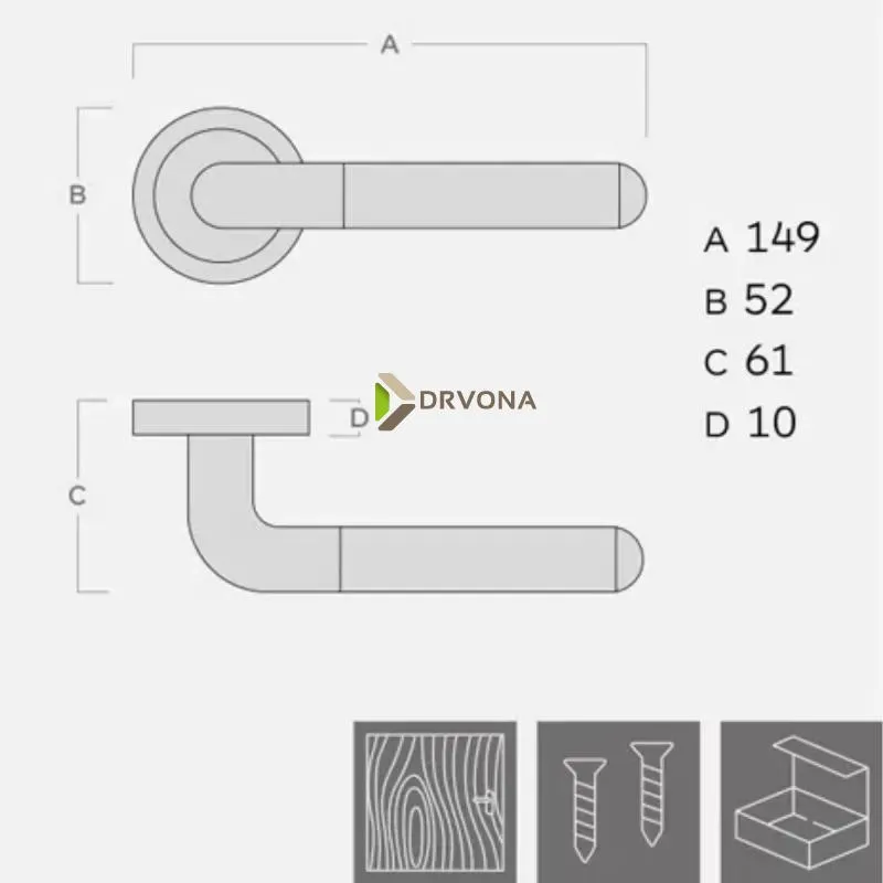 KVAKA BI-COLOR V ROZETA CIL 