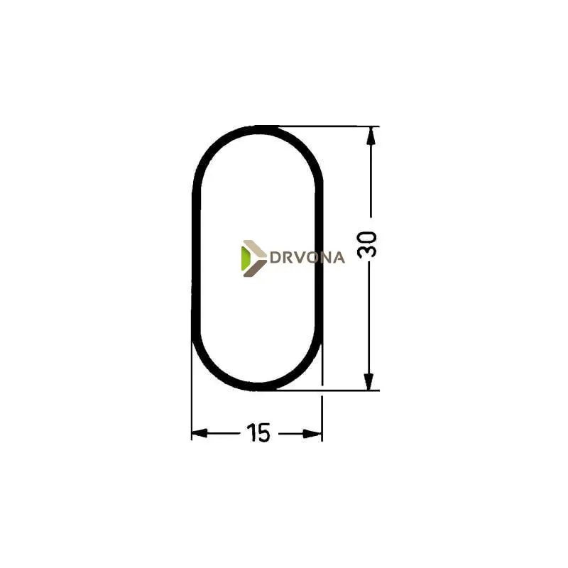 GARDEROBNA CIJEV OVALNA 103385050/385049 KROM 
