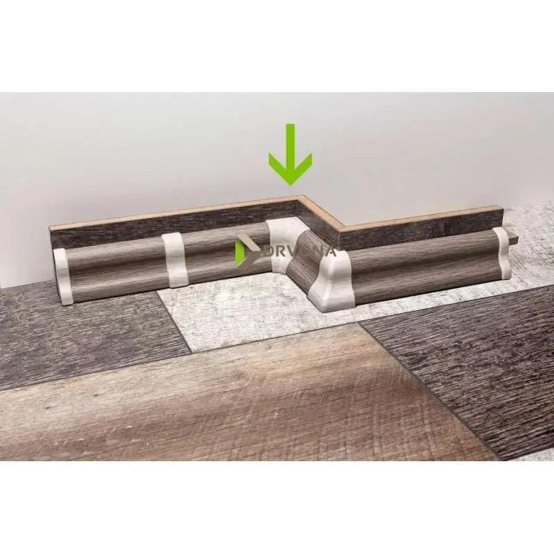 PVC KUT UNUTARNJI ZA LETVICU P27 SVIJETLI JASEN(JES-20)