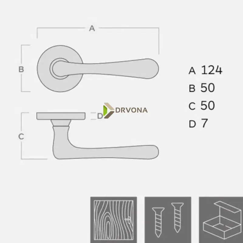 KVAKA STEFANIA MESING ROZETA CILINDAR 29745 
