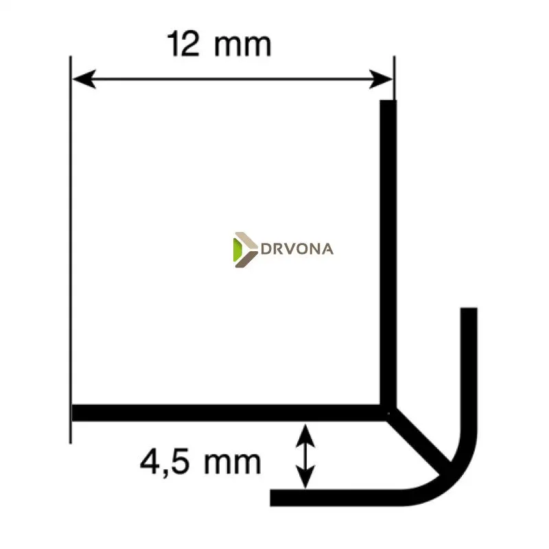 VANJSKI PROFIL ROCKO BIJELI 2800mm 