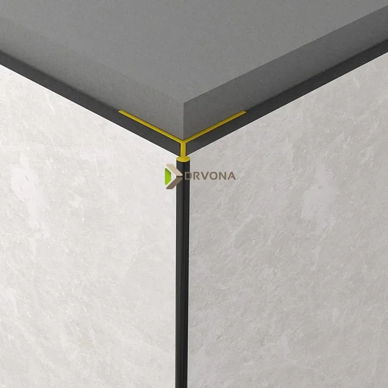 VANJSKI PROFIL A KUT 45 ROCKO CRNI 2800mm 