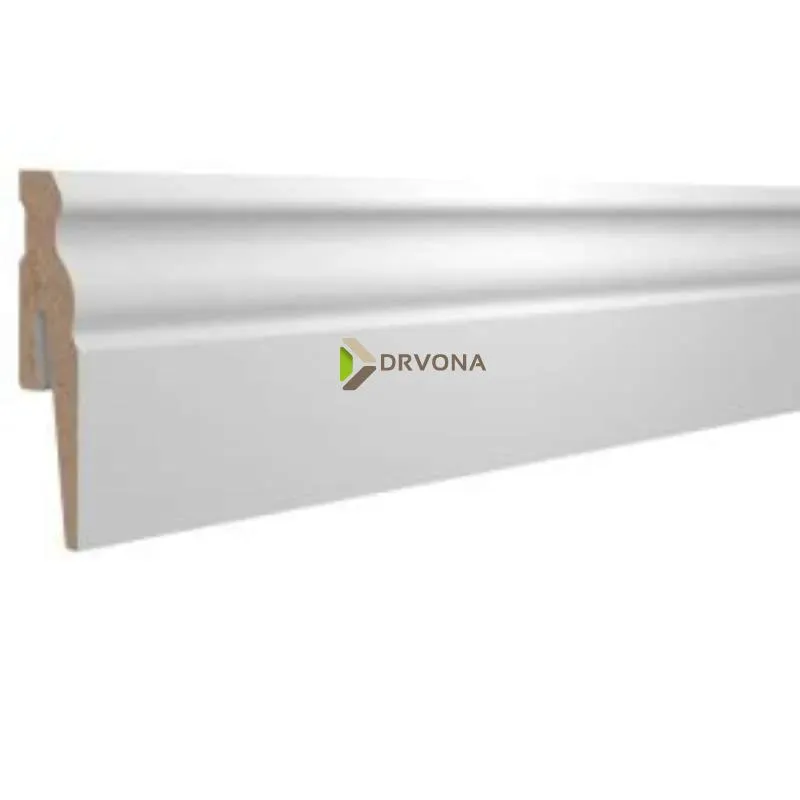 LETVICA ZA LAMINAT 100mm P124 BIJELA B145 15/100/2400 PRESTIGE (PRIPREMLJENA ZA BOJANJE)