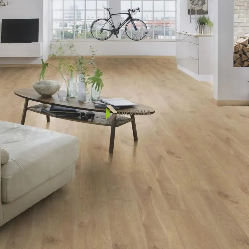 LAMINAT 10mm/Kl.33 KRONOSTEP PURE+ V FUGA K405 HRAST SOLAR p=1,758 m2